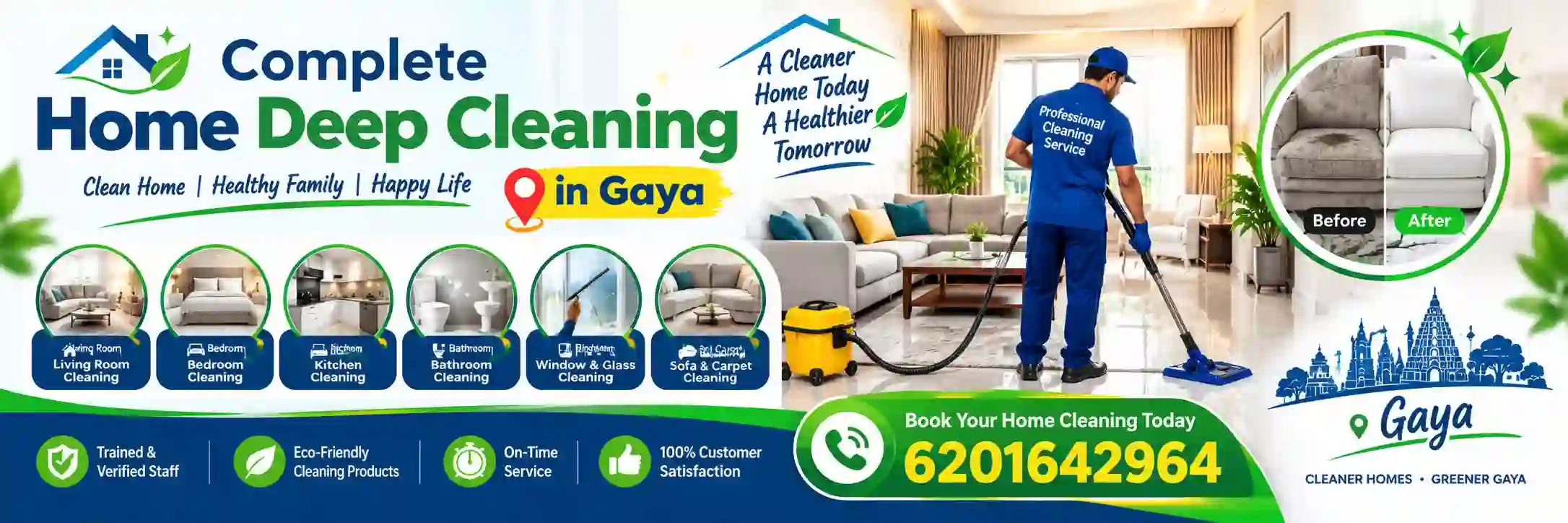 Area You Looing Best Complete Home Deep Cleaning Service in Gaya, manpur, Bodh Gaya - Srishti Pest Control Service in Gaya Ji Bihar